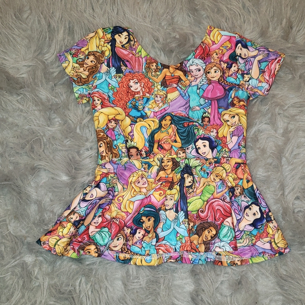 Disney princess bow back peplum